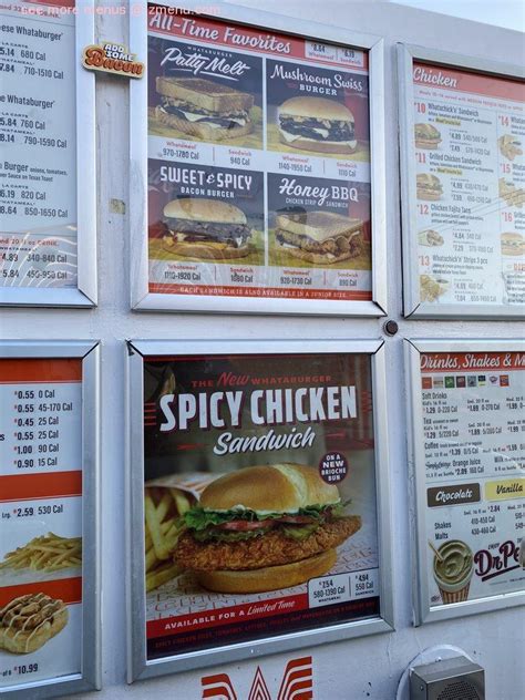 Online Menu of Whataburger Restaurant, Houston, Texas, 77092 - Zmenu