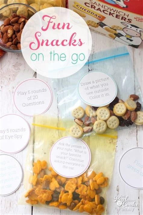 Fun Snacks on the Go for Kids | Fun snacks, Healthy snacks easy, Fun ...