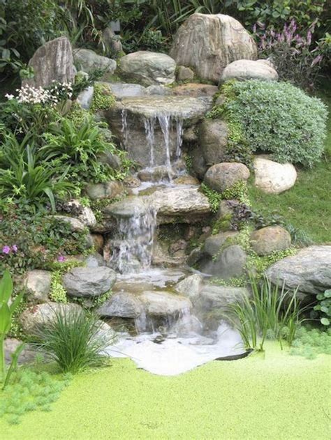 45 pool landscaping ideas tropical small backyards | Waterfalls ...