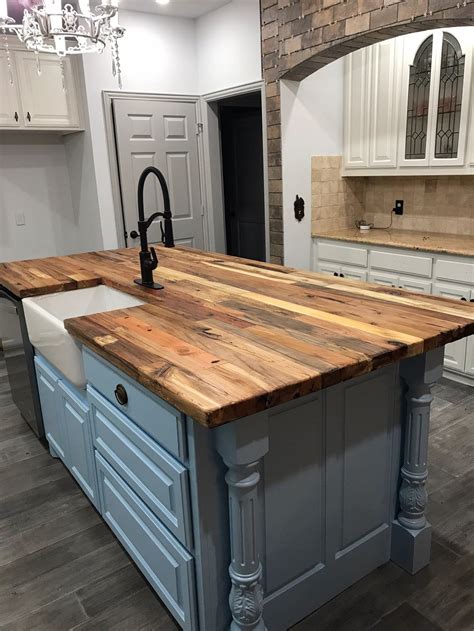 Reclaimed Butcher Block Mixed Hardwood Countertops From - Etsy