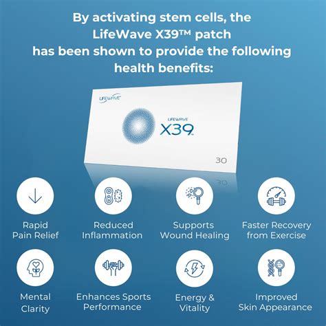 LifeWave X39® Patches (Sleeve x 30 patches) - Stem Cell Patches