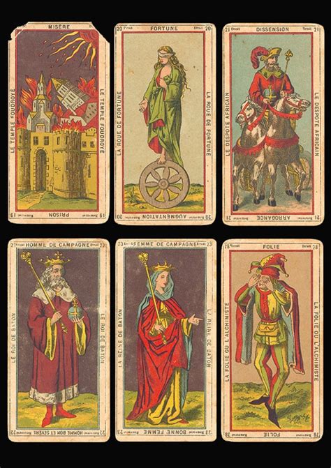 Printable Vintage Tarot Cards. Digital Tarot Art Set of 24. - Etsy