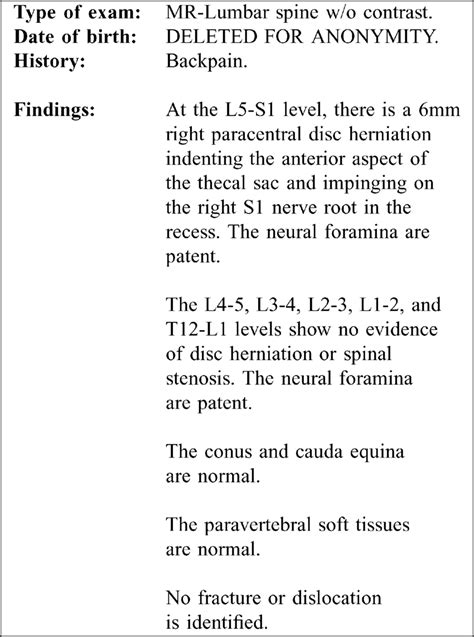 Sample portion of the clinical diagnosis report showing the diagnosis... | Download Scientific ...