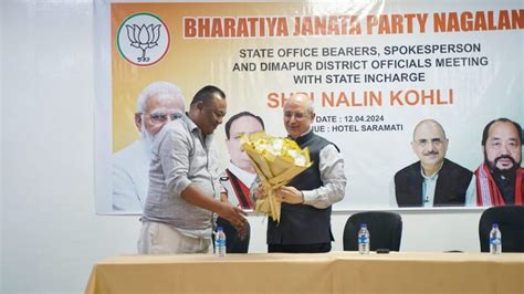 BJP Spokesperson Nalin Kohli arrives in Nagaland ahead of Saturday’s ...