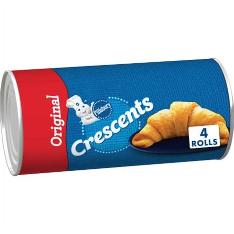 Pillsbury Original Canned Crescent Rolls Refrigerated Pastry Dough, 4 ...