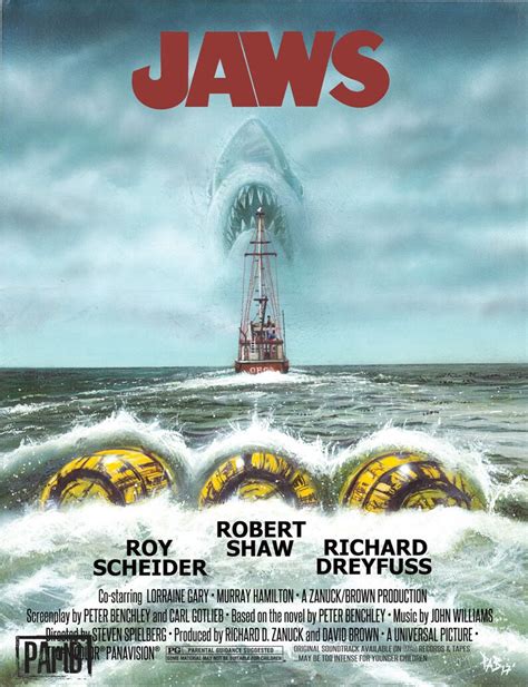 JAWS One Sheet Poster Variant 1 - Etsy