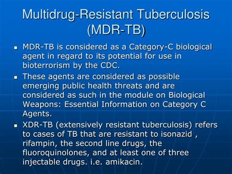 PPT - MULTIDRUG-RESISTANT TUBERCULOSIS: What Nurses Should Know ...