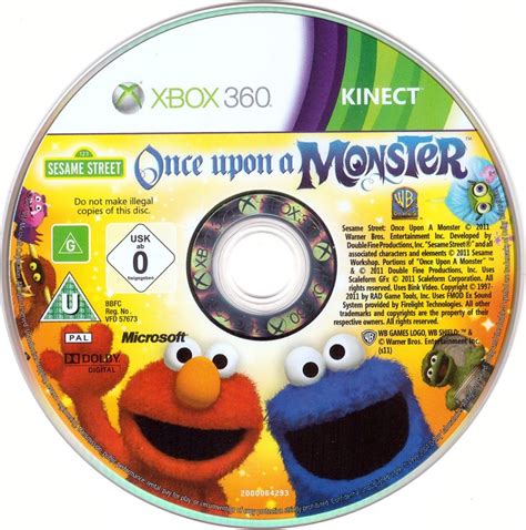 Sesame Street: Once Upon a Monster (2011) Xbox 360 box cover art ...