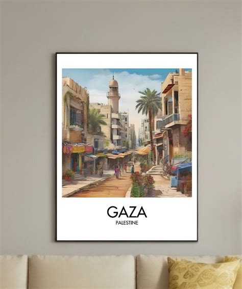 Gaza Wall Art Art Gaza Palestine Poster Gaza Travel Art - Etsy