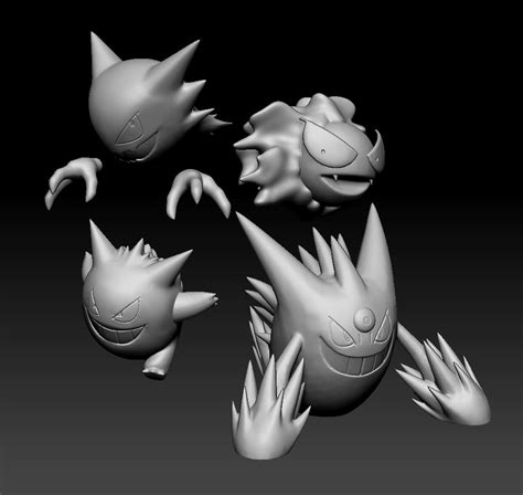 Pokemon Gengar Mega Evolution 3D model 3D printable | CGTrader