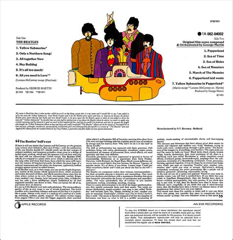 Yellow Submarine Album Cover