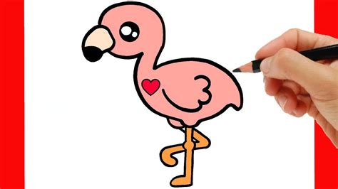 Flamingo Drawing Easy Cute : How To Draw A Flamingo Colorful Flamingo ...