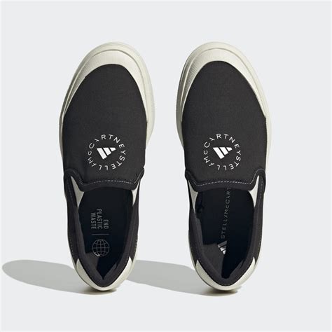 adidas adidas by Stella McCartney Court Slip-On Shoes - Black | adidas UAE