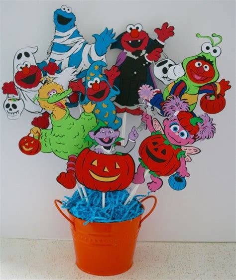 Halloween themed Sesame Street character centerpiece WITHOUT | Etsy ...