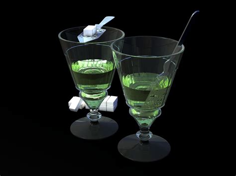 3ds Absinthe Glass Spoon