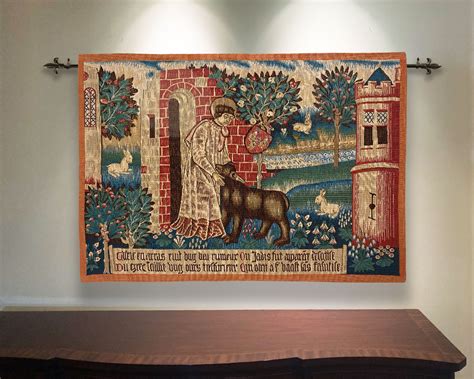 SAINT VAAST French Tapestry Wall Hanging Woven Fabric New Old - Etsy