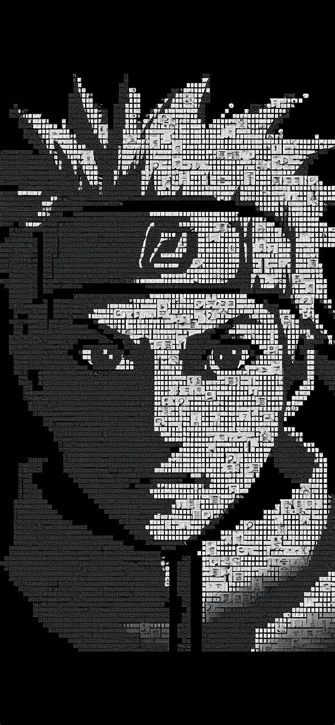 Naruto ASCII Black Wallpapers - Cool Naruto Wallpaper for iPhone