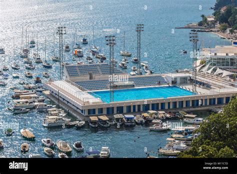 Jadran swimming pool in Herceg Novi city on the Adriatic Sea coast in Montenegro Stock Photo - Alamy