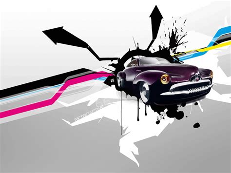 Retro Car Wallpaper Vector Art & Graphics | freevector.com