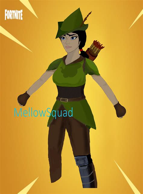 [Skin concept ~ Robin ~ With some added details compared to my first post] : r/FortNiteBR