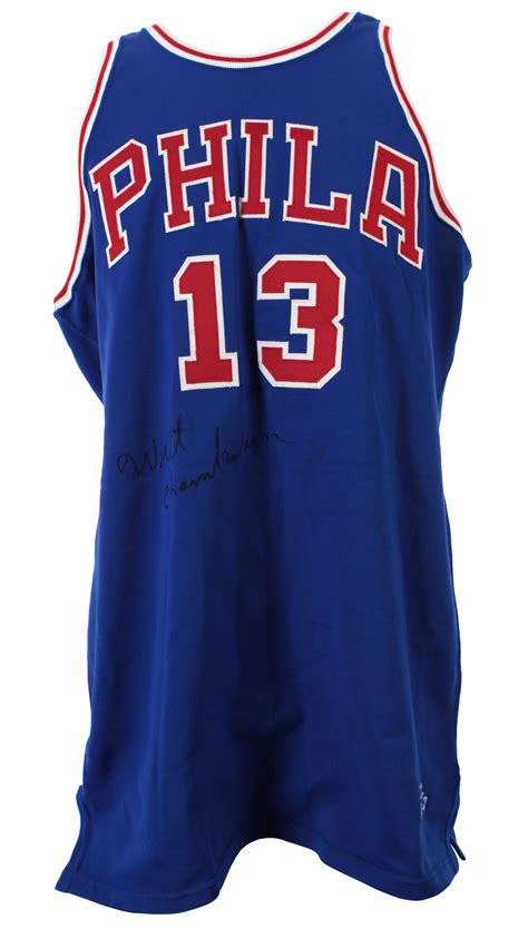 Lot Detail - 1966-67 Wilt Chamberlain Philadelphia 76ers Signed ...