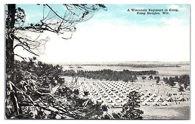 1924 A Wisconsin Regiment at Camp Douglas, WI Postcard *1609H | eBay