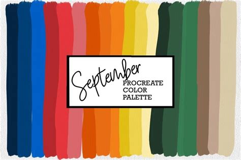 September Procreate Color Palette | School Color Palette