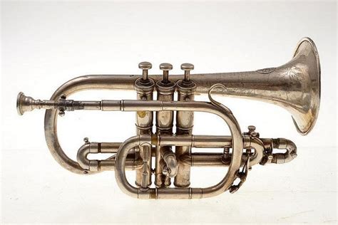 Late 19th Century Silver Cornet with Leather Case - Musical Instruments ...