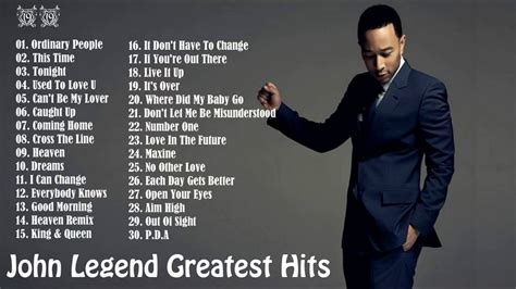 John legend Greatest Hits [Full Album] || John legend's 30 Biggest Songs - YouTube