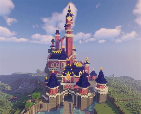 Disney Castle Paris (WiP) : r/Minecraft