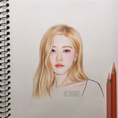 How To Draw Blackpink Rose Step By Step : It is a good idea to start with a light pencil such as ...
