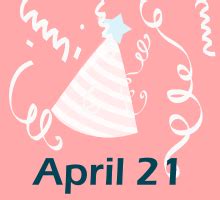 April 21 Birthdays