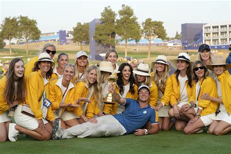 Norway's Viktor Hovland, the only single European golfer in the Ryder Cup, poses with his ...