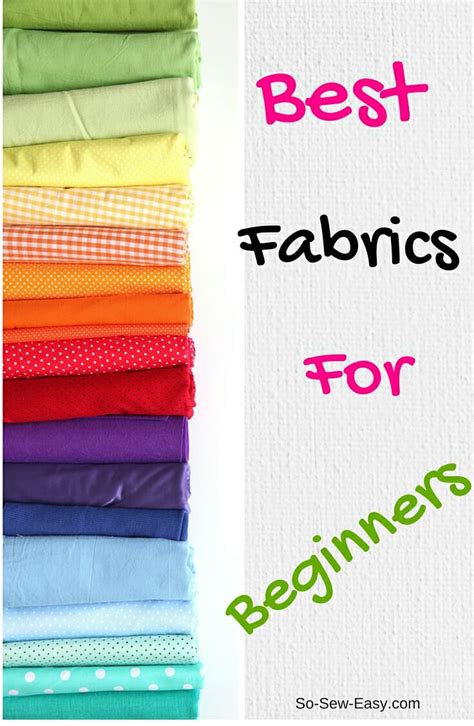 Sew Easy Fabrics for Beginners | So Sew Easy