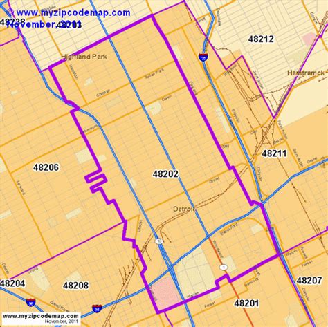 Zip Code Map of 48202 - Demographic profile, Residential, Housing ...