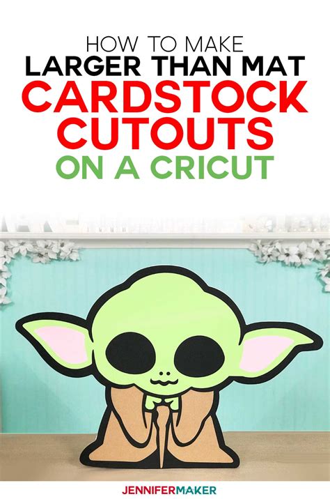 Cardstock Cutouts Larger Than 12" x 24": Baby Yoda Is Off the Mat ...