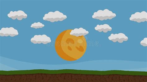 Animated Cartoon Sunrise or Sunset Stock Video - Video of clouds, sunset: 73563715