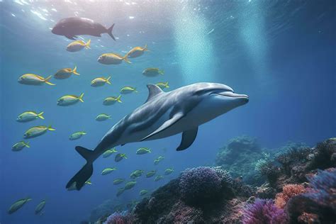 Ocean Underwater Dolphins