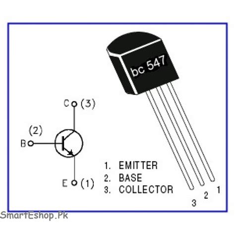 5 Pcs Bc547 NPN Transistor - Smart E Shop