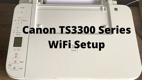 Canon TS3300/TS3322 Printer Wifi Setup #Canon #Printer #TS3300 #PIXMA # ...