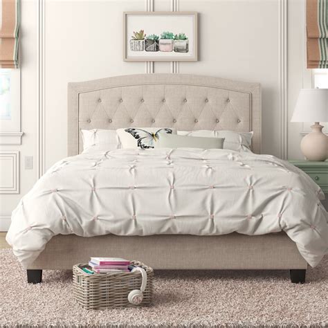 Pascal Tufted Upholstered Low Profile Standard Bed | The Best Sales and Deals From Wayfair's ...