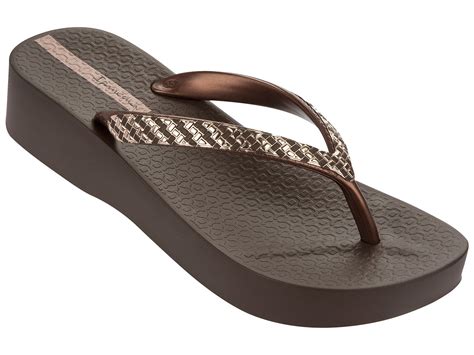 Ipanema Flip-flops - Ipanema Mesh Plat Fem Brown/bronze