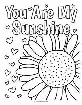 You Are My Sunshine Printable Coloring Pages On Mind Free sketch template