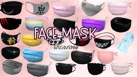 Aesthetic Face Mask Codes for Roblox/Bloxburg | Lusci0uspink - YouTube