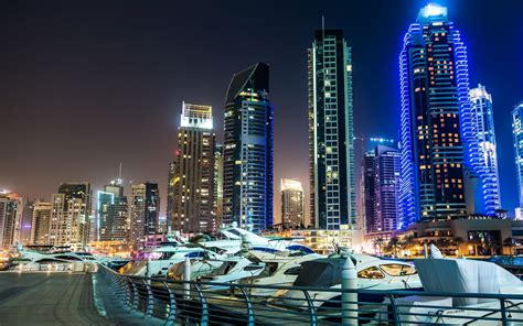 uae, dubai marina, 2K, dubai, marina, view HD Wallpaper