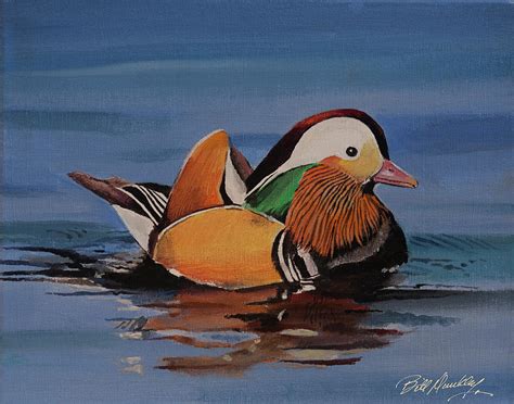 Mandarin Duck Painting by Bill Dunkley - Fine Art America