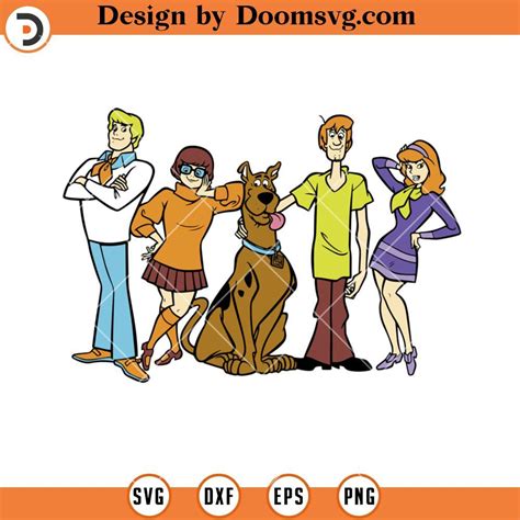 Scooby Doo Characters SVG, Cartoon Scooby Doo SVG Files For Cricut - Doomsvg