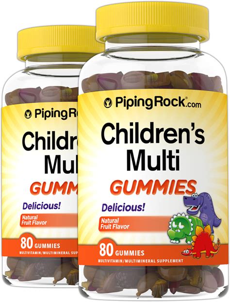 Children's Multi Gummies, 80 Gummies | Piping Rock Health Products