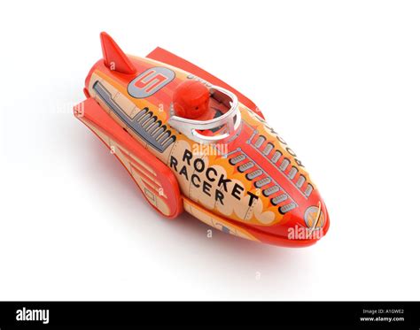 Retro rocket racer toy Stock Photo - Alamy