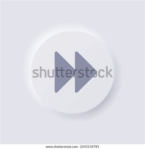 Fast Forward Symbol Icon White Neumorphism Stock Vector (Royalty Free) 2243134781 | Shutterstock